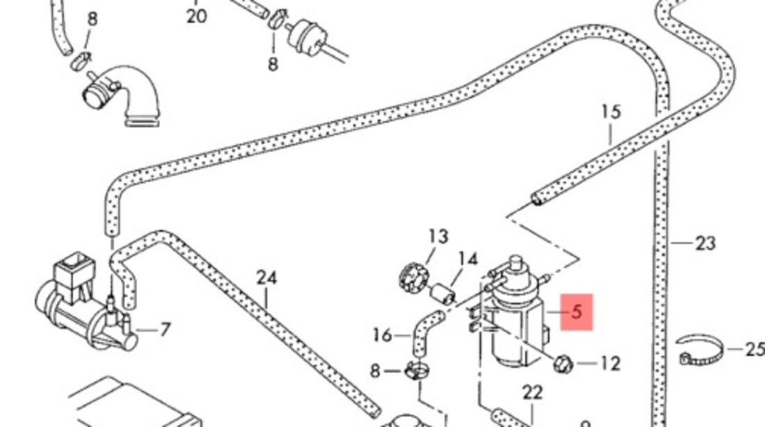 Electrovalva N75Audi A3 8L 1.9 TDI OEM 1J0906627A