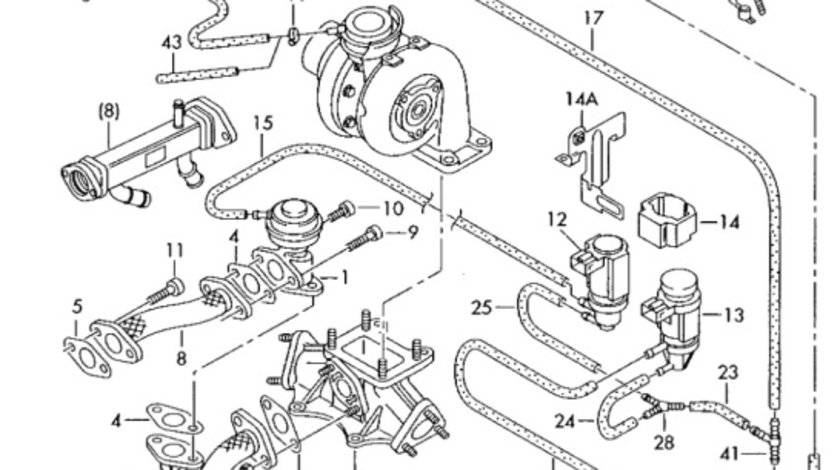 Electrovalve vacuum Volkswagen Passat (3C) Combi 2010 2.0 TDI OEM 1K0906627A