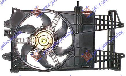 Electroventilator 1 2i 8v/16v +/- Ac Denso Type - Fiat Punto 2003 , 51708405