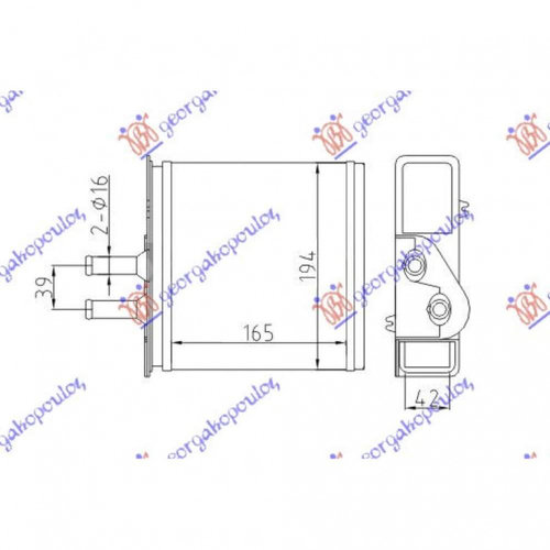 Electroventilator 1 2i 8v/16v +/- Ac Denso Type - Fiat Idea 2004 , 51708405