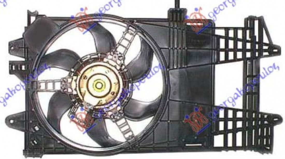 Electroventilator 1 2i 8v/16v +/- Ac Denso Type - Lancia Musa 2003 , 51708405