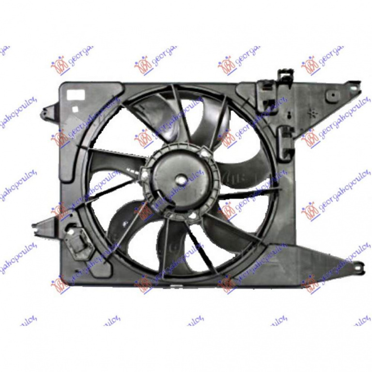 Electroventilator 1 4-1 6 (38cm) - Dacia Sandero 2008 , 6001550769