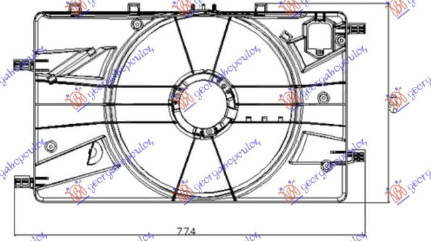 Electroventilator 1 4-1 6 Turbo Benzina-1 6-1 7-2 0 Cdti - Chevrolet Cruze 2009 , 13289627