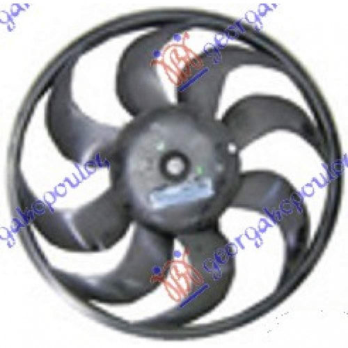 Electroventilator () 1 4i 16v Turbo (400mm) (4pin) - Opel Mokka X 2016 , 95392642