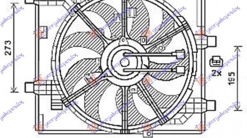 Electroventilator 1 6 Dig-Turbo - Nissan Juke 2010 , 214811kc0b