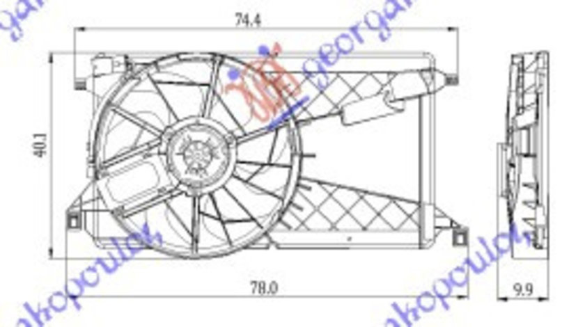 Electroventilator 1 8-2 0i-16v Di Turbo - Ford Focus C-Max 2003 , Z602-15025b