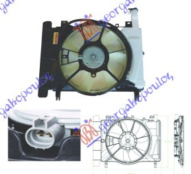Electroventilator 1 8i Vvti - Toyota Yaris 2005 , 16711-21110