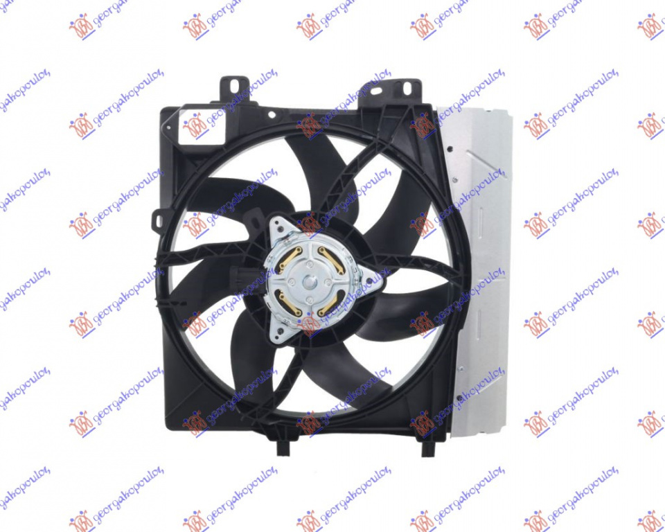 Electroventilator (1 Cable) (33cm) - Citroen C3 2002 , 9612028580