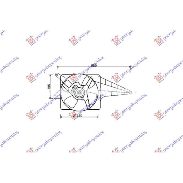 Electroventilator 2 0-2 8i16v-2 0cdti - Opel Insignia 2013 , 13241739