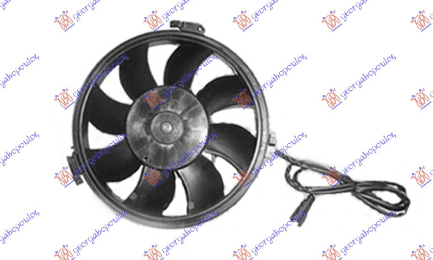 Electroventilator (280mm) (Oblong Plug) - Audi A6 1997 , 8d0959455r