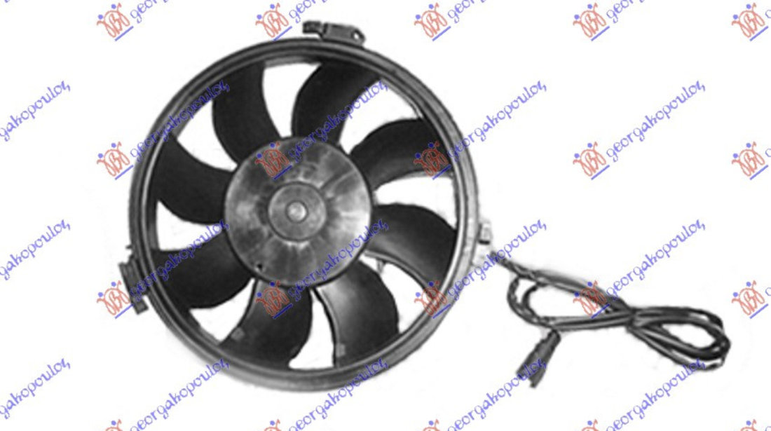 Electroventilator (280mm) (Oblong Plug) - Audi A6 1997 , 8d0959455r