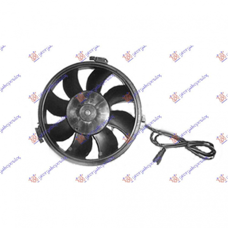 Electroventilator (280mm) (Oblong Plug) - Vw Passat 2000 , 8d0959455r