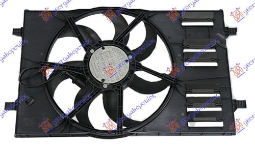 Electroventilator (412mm) (400w) (4pin) - Audi A3 3 Usi /Sportback 2012 , 5q0121203ea