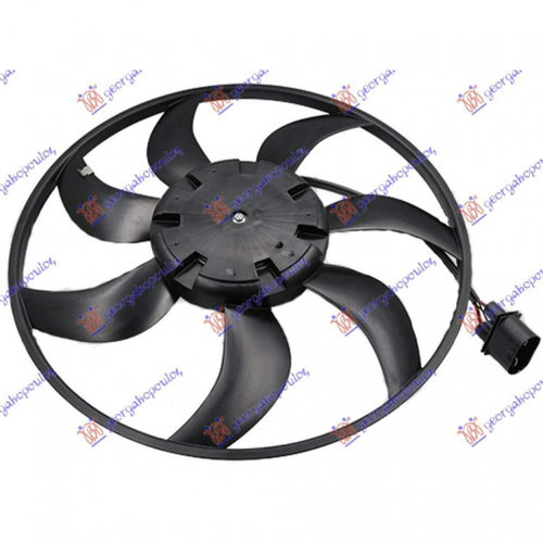 Electroventilator (412mm) (400w) (4pin) - Seat Tarraco 2018 , 5q0121203ea