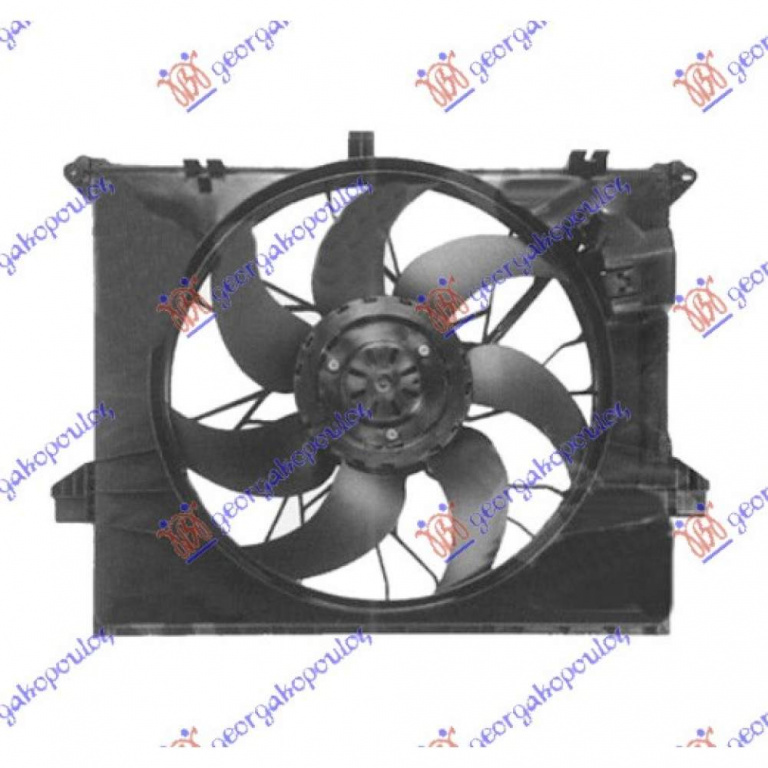 Electroventilator (530mm) (4 Pin) - Mercedes Sl (R230) 2008 , 2205000293