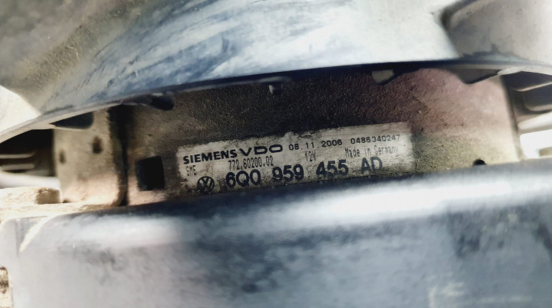 Electroventilator 6q0959455ad 1.2 benzina Skoda Fabia 6Y [facelift] [2004 - 2007]
