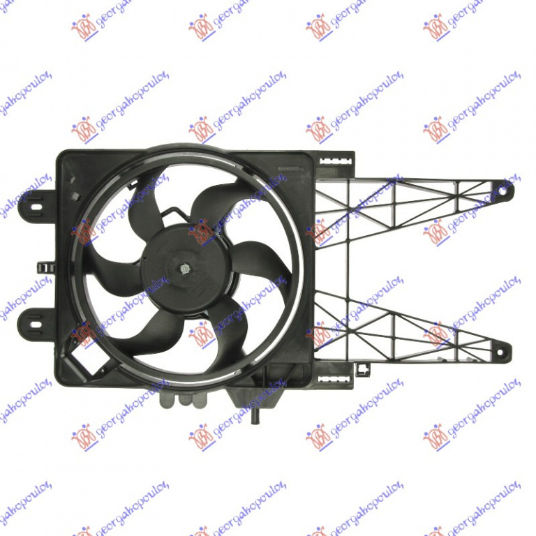 Electroventilator +Ac/ Valeo Type - Fiat Punto 1999 , 46524608