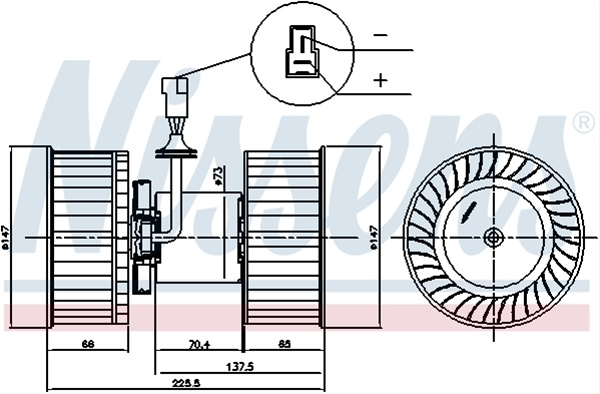 Electroventilator Aeroterma Nissens Iveco 87842
