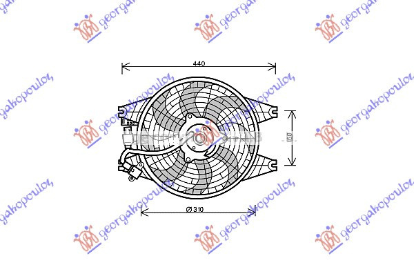 Electroventilator Assu Benzina - Dsl - Kia Sorento 2002 , 97730-3e000