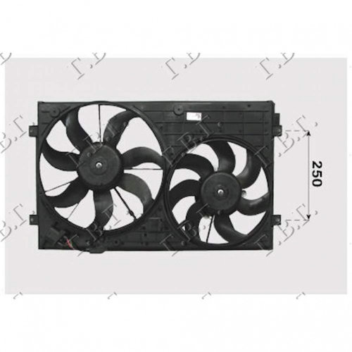 Electroventilator - Audi A1 2010 , 1k0121205ad