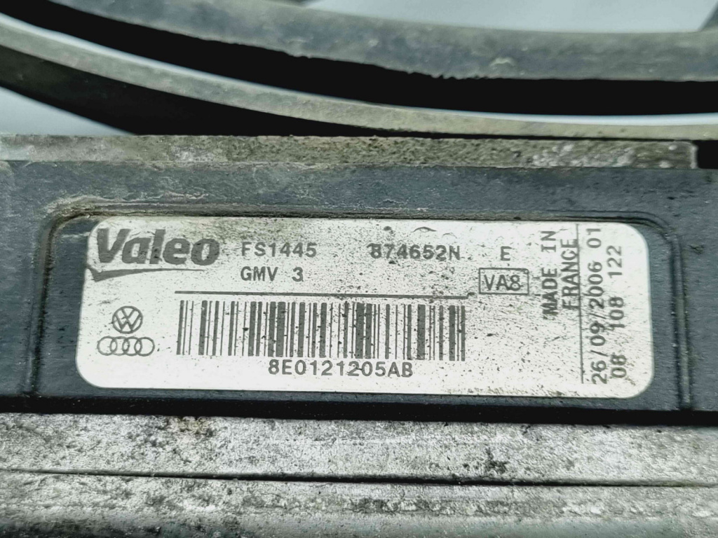 Electroventilator AUDI A4 (8E2, B6) [Fabr 2000-2004] 8E0121205AB 2.0 TDI BPW103KW / 140CP