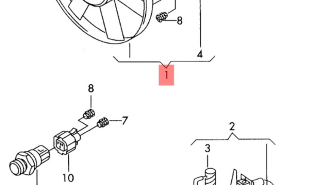 Electroventilator Audi A6 C5 2.5 TDI 8D0959455C OEM 8D0959455C