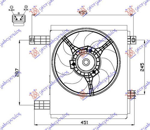 Electroventilator Benz-Diesel - Smart Fortwo 1998 , Q0008576v005000000