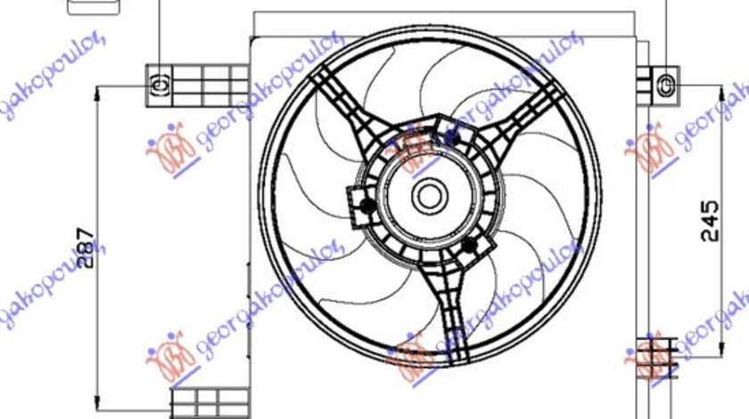 Electroventilator Benz-Diesel - Smart Fortwo 1998 , Q0008576v005000000