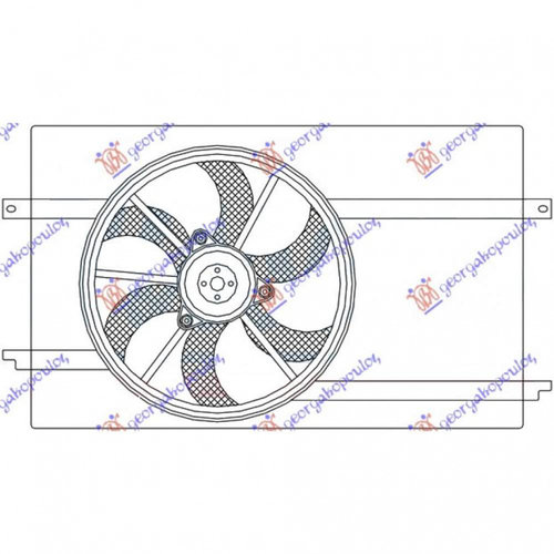 Electroventilator Benzina-Diesel (335mm) - Smart Fortwo 2012 , 2009323