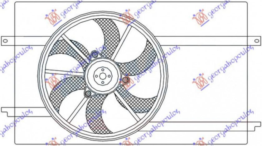 Electroventilator Benzina-Diesel (335mm) - Smart Fortwo 2012 , 2009323