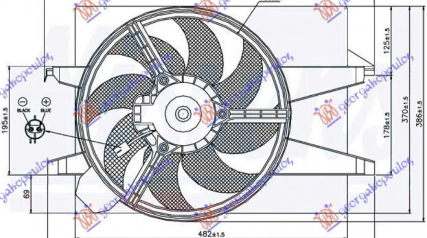 Electroventilator (Benzina-Diesel) +Ac - Ford Fusion 2002 , 1141507