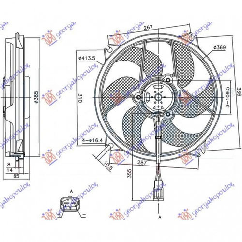 Electroventilator Benzina/Diesel - Citroen C4 2011 , 1253g7