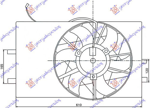 Electroventilator Benzina- Diesel - Mercedes A Class (W168) 1998 , 1685000593