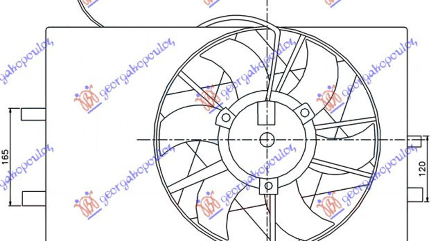 Electroventilator Benzina- Diesel - Mercedes A Class (W168) 1998 , 1685000593