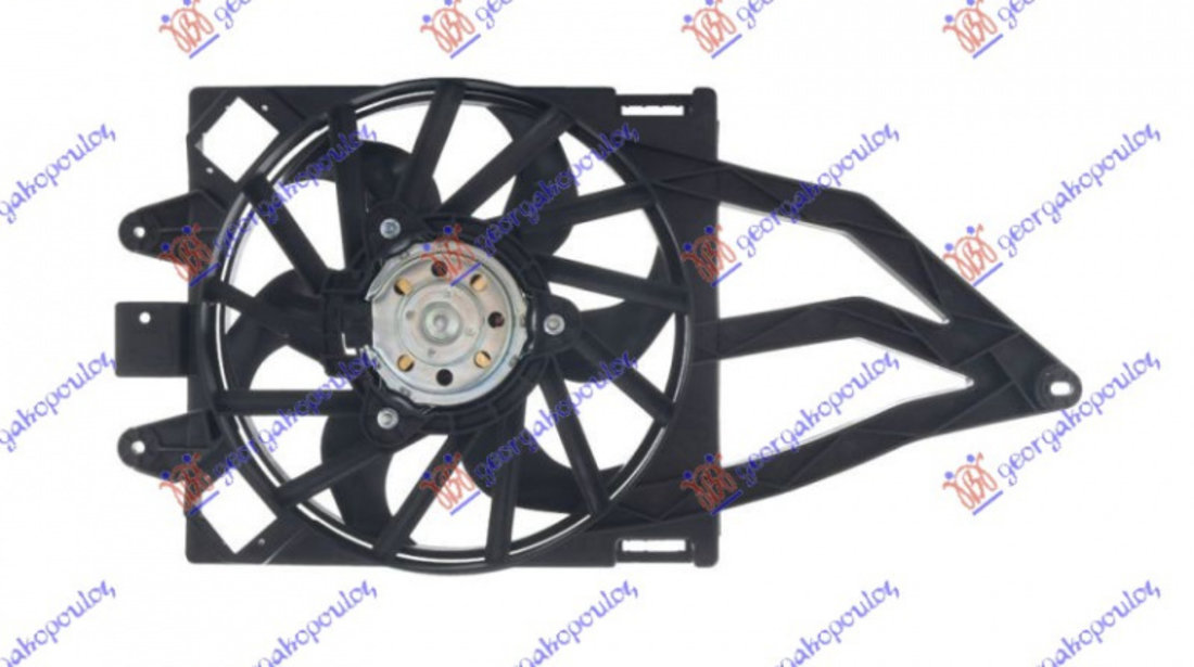 Electroventilator Complet 1 1-1 2cc(+Ac/)06- - Fiat Panda 2003 , 51779917