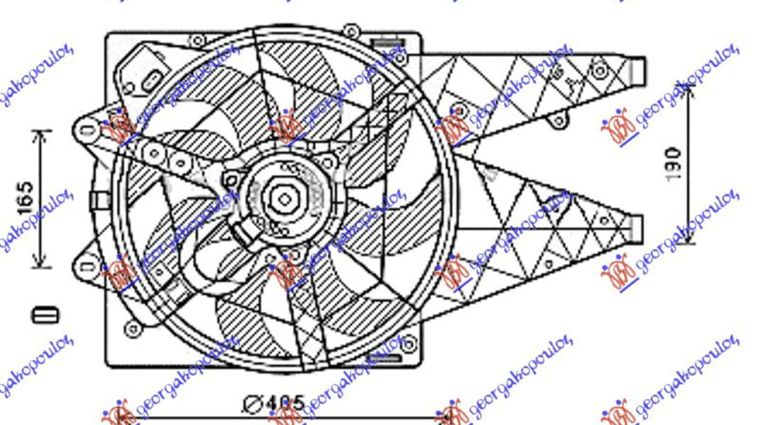 Electroventilator Complet 1 3-1 6-2 0 Jtd(-Ac - Fiat Doblo 2009 , 51821155