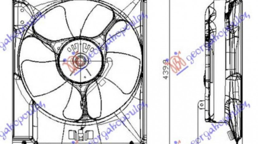 Electroventilator Complet 1 5i-1 6i16v Vvti - Fiat Sedici 2007 , 71747123