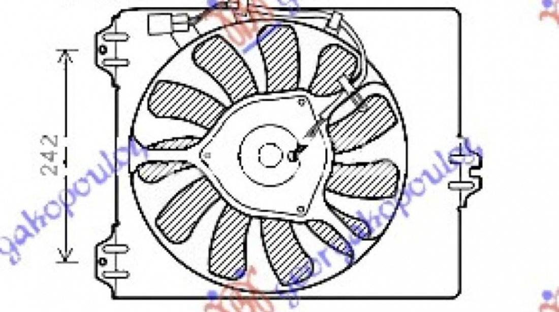 Electroventilator Complet 1 9jtd 1 9ddis - Fiat Sedici 2007 , 71746872