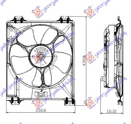 Electroventilator Complet 1 9jtd 1 9ddis - Suzuki Sx4 2007 , 71746872