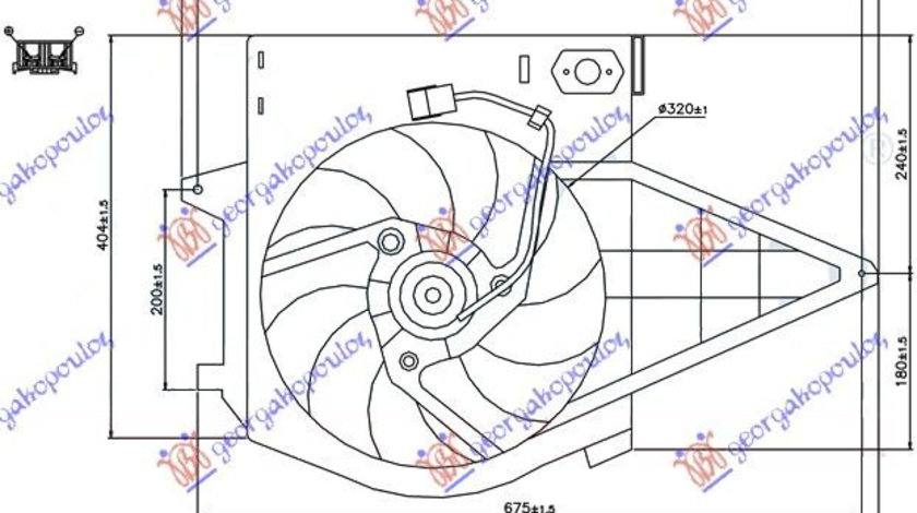 Electroventilator Complet (Benzina) - Ac/ - Citroen Evasion 1994 , 1475445080