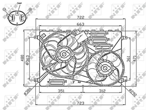 Electroventilator Csnbb Nrf Land Rover 47756