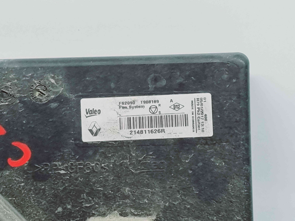 Electroventilator Dacia Duster (PH2, H79) [Fabr 2013-2017] 214811626R 1.2 TCE H5F408 85KW / 116CP