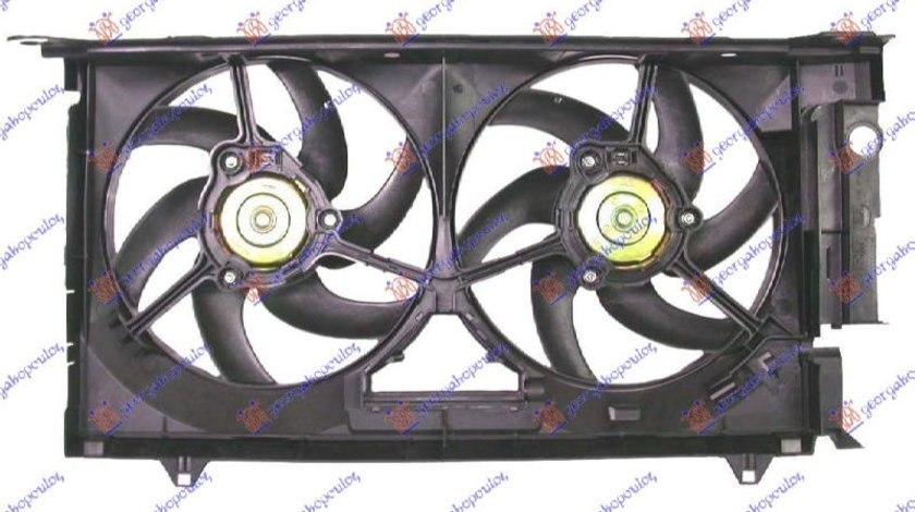 Electroventilator Dublu +Ac/ Diesel (340/340mm) (2+2pin) - Citroen Berlingo 1996 , 1.25e+12