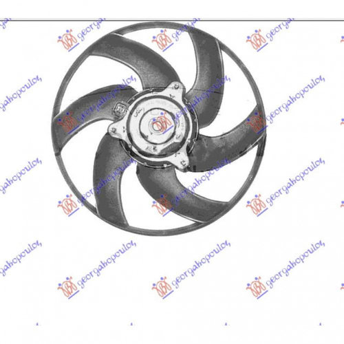 Electroventilator Dublu +Ac/ Diesel (340/340mm) (2+2pin) - Peugeot Partner 1996 , 1.25e+12
