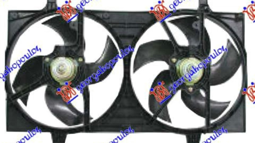 Electroventilator Dublu Benzina (445mm Fan Base Upper Holes) - Nissan Almera (N16) Sdn2000 2001 , 21481-Bm410