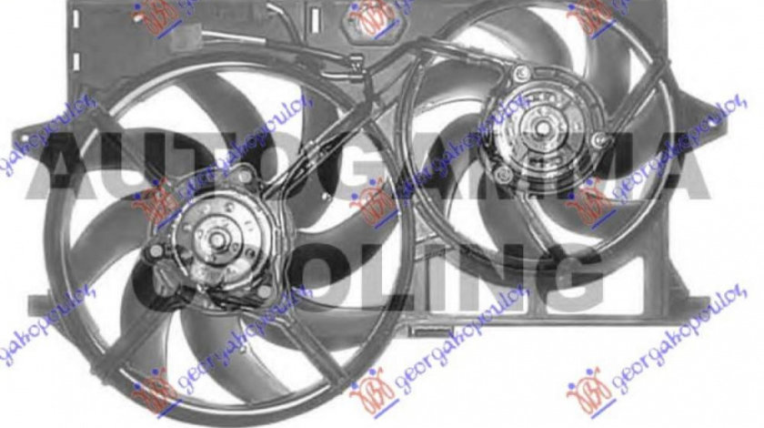 Electroventilator Dublu Benzina-Diesel - Citroen Jumpy 2004 , 1308j1