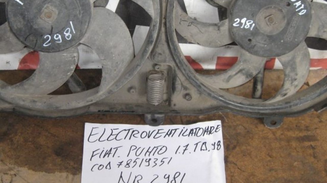 Electroventilator fiat punto