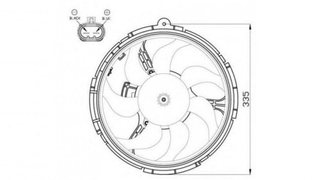 Electroventilator Fiat STILO (192) 2001-2010 #2 05041042