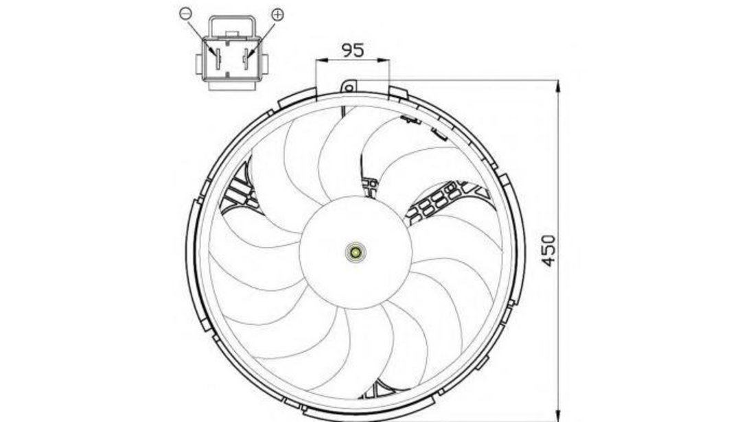 Electroventilator Fiat STILO Multi Wagon (192) 2003-2008 #2 05041097