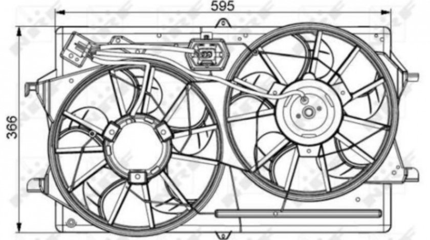 Electroventilator Ford FOCUS (DAW, DBW) 1998-2007 #2 098094N